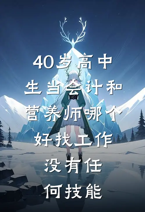 40岁高中生当会计和营养师哪个好找工作,没有任何技能