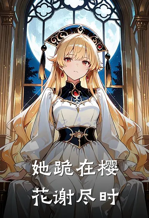 她跪在樱花谢尽时